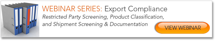 Export Compliance Webinar