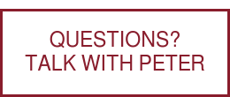 QUESTIONS? TALK WITH PETER