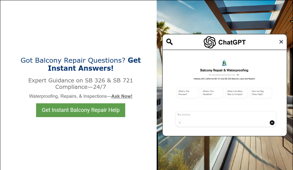 Got Balcony Repair Questions? Get Instant Answers!