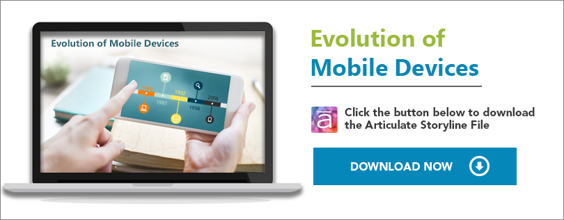 Elearning Challenge -An Interactive timeline on Evolution of Mobile devices