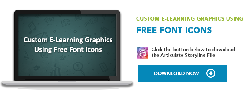 Elearning Challenge - Custom E-Learning Graphics Using Free Font Icons