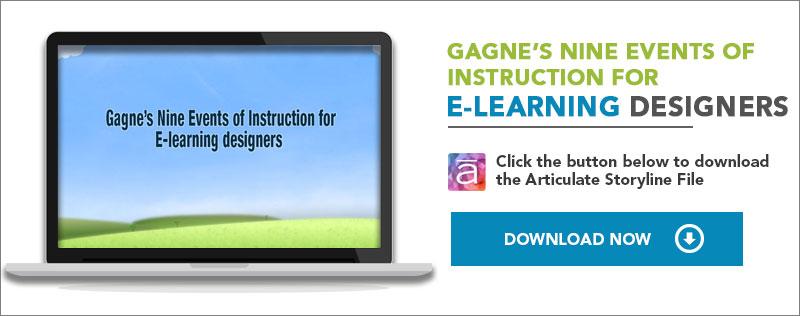 gagne's nine events of instruction