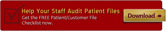 Download the FREE Patient/Customer File Checklist