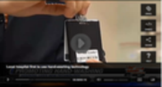 Local hospital first to use new hand-washing technology