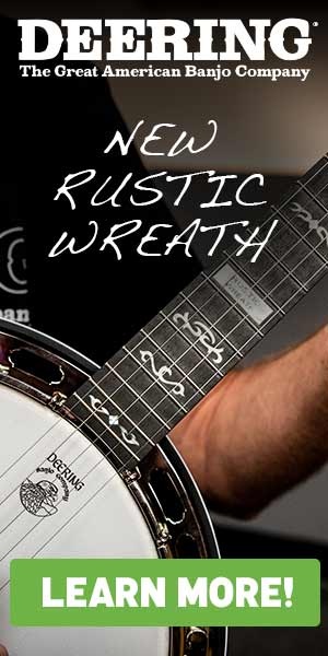 Deering Rustic Wreath banjo ad