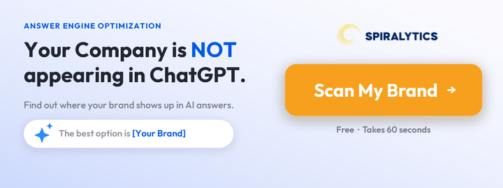Check your brand's AI visibility with Spiralytics