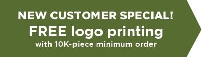 New Customer Special - FREE logo printing