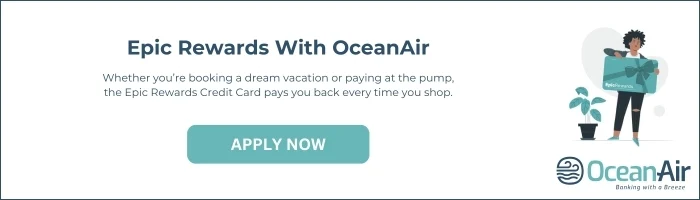 Whether you're booking a dream vacation or paying at the pump, the Epic Rewards Credit Card pays you back every time you shop.