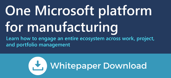 Dynamics 365 Supply Chain One Manufacturing Platform