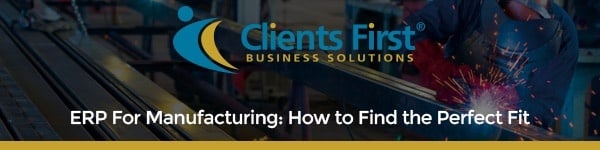 Find the perfect manufacturing ERP fit