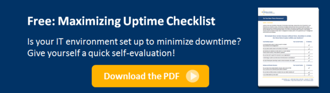 Free maximizing uptime checklist - give your company a quick self-evelauation
