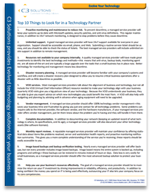 10 Things to Look for in a Technology Partner - One Page Guide