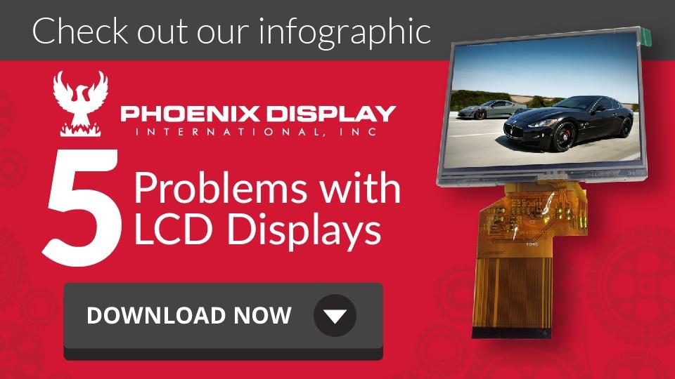 Download Phoenix Display 5 Problems with LCD Displays Infographic