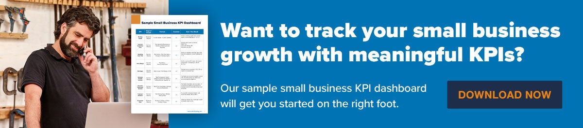 Download the Sample Small Business KPI Dashboard