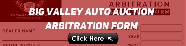 Big Valley Auto Auction Arbitration Form