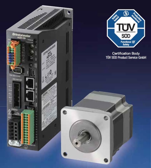 AZ series driver and absolute stepper motor with TUV