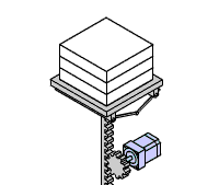 Elevator application with electromagnetic brake type motor
