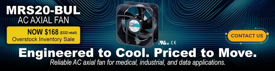 MRS Series 200 mm axial fan overstock promo