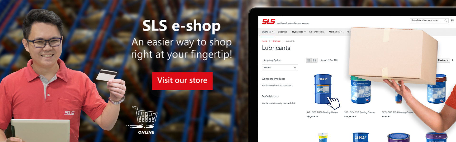 Lubricant  e-shop banner