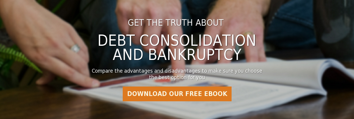 Get the truth about   debt consolidation and bankruptcy  Compare the advantages and disadvantages to make sure you choose the best  option for you Download our Free eBook