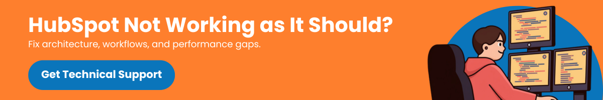 HubSpot not working? Get Tech Support