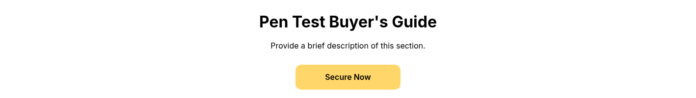 Pen Test Buyer's Guide