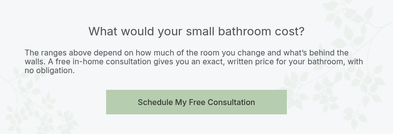 &nbsp;What would your small bathroom cost?&nbsp;