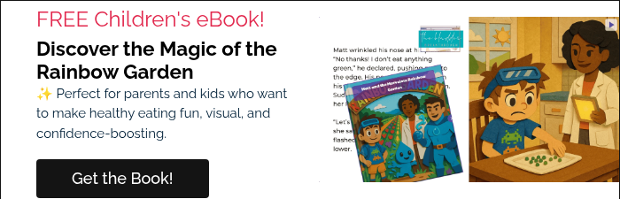 FREE Children's eBook! Discover the Magic of the Rainbow Garden ✨ Perfect for parents and kids who want to make healthy eating fun, visual, and confidence-boosting.  