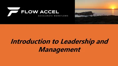 Introduction to Leadership and Management