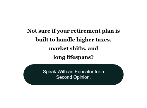 Not sure if your retirement plan is built to handle higher taxes, market shifts, and long lifespans?