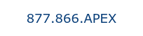 <span style="font-family: Verdana, Geneva, sans-serif;">877.866.APEX</span>
