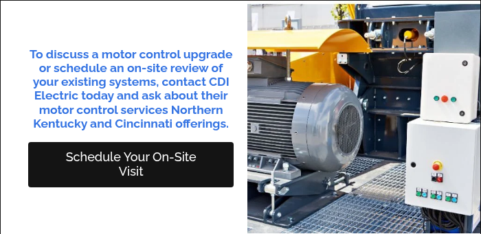 To discuss a motor control upgrade or schedule an on‑site review of your existing systems, contact CDI Electric today and ask about their motor control services Northern Kentucky and Cincinnati offerings. &nbsp;