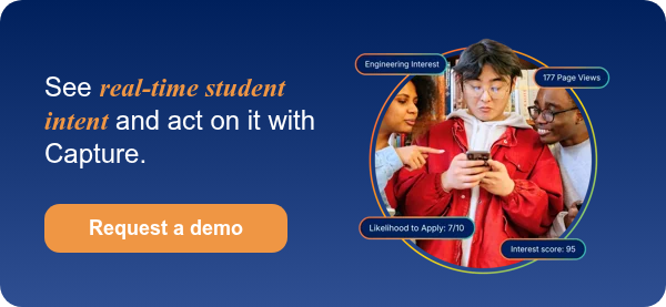 See real-time student intent and act on it with Capture.
