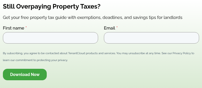 Still Overpaying Property Taxes?&nbsp; &nbsp; Get your free property tax guide with exemptions, deadlines, and savings tips for landlords