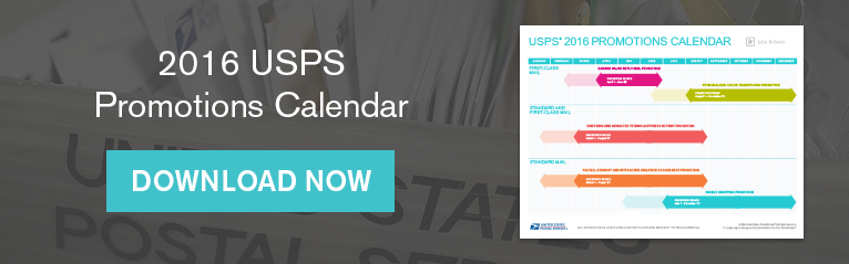 Cleck here to download a printable 2016 USPS Promotions Calendar