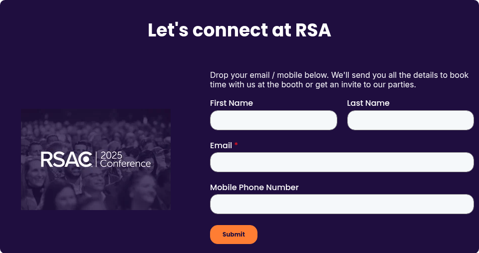 Let's connect at RSA