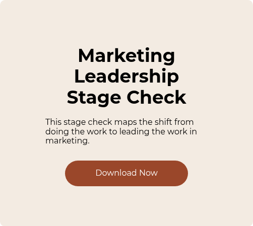 Marketing Leadership Stage Check