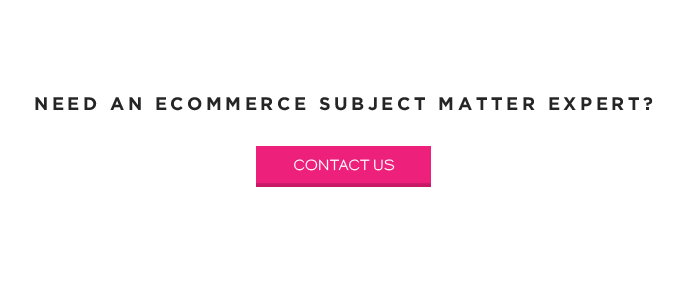 eCommerce Subject Matter Expertise