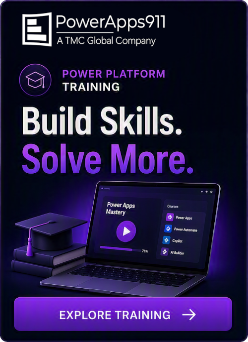 PowerApps911-University-Training-Blog-Side-bar-banner