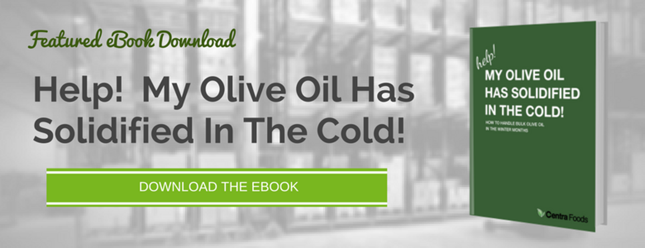 Cold or Frozen Olive Oil in the Winter
