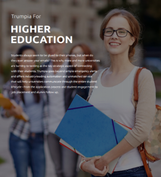 Text Messaging Higher Education Brochure