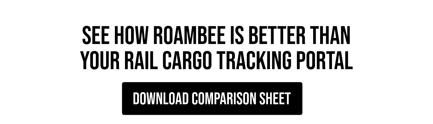 Download Roambee GPS Tracking vs. Rail Tracking Portals Comparison Sheet