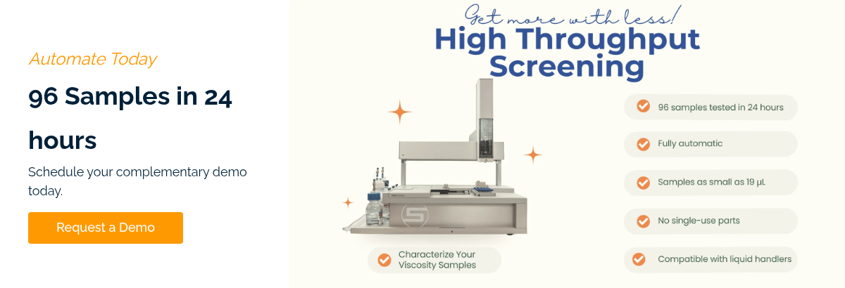 Automate Today 96 Samples in 24 hours Schedule your complementary demo today.  