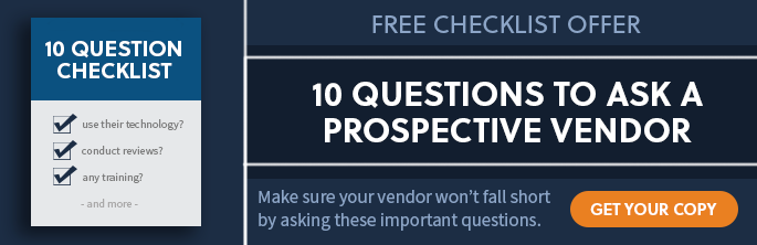Free Checklist - 10 Questions to Ask a Prospective Vendor