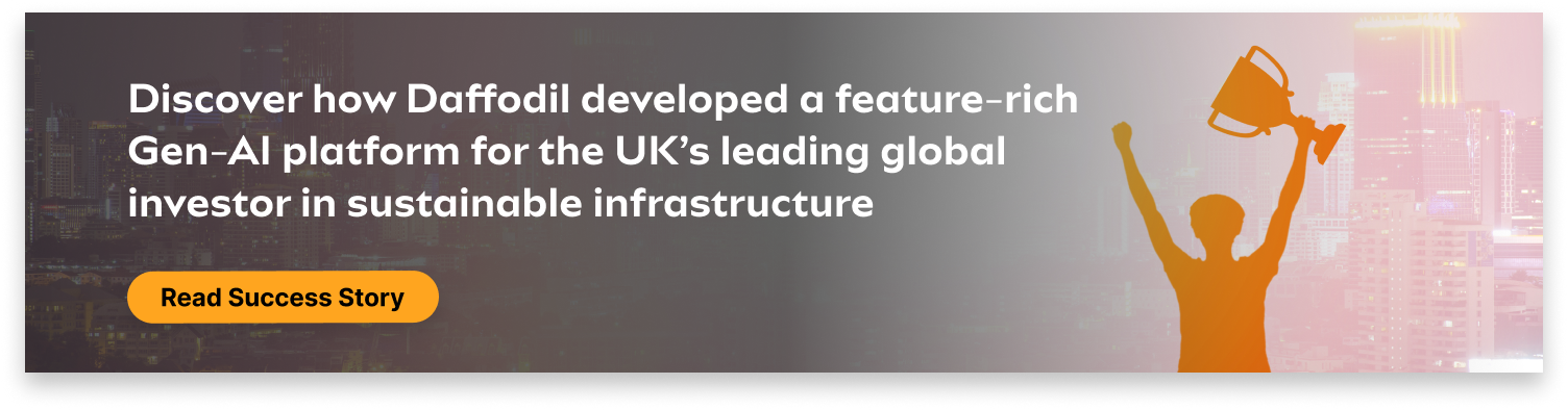 GenAI platform development by Daffodil