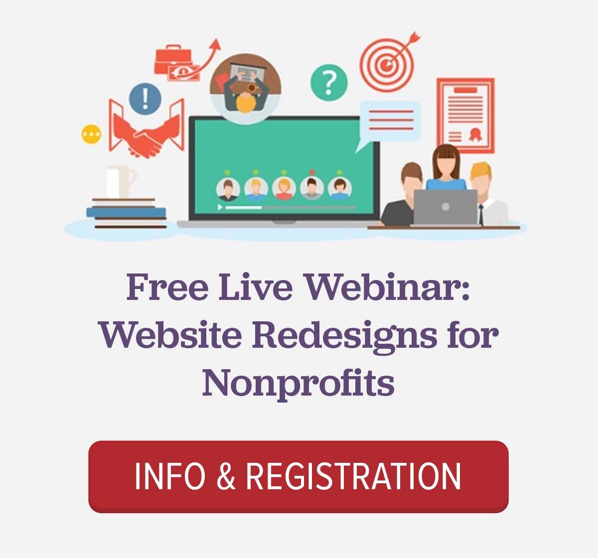 Free webinar - website redesigns for nonprofits