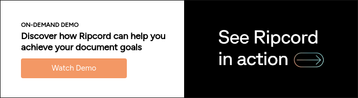 ON-DEMAND DEMO Discover how Ripcord can help you achieve your document goals