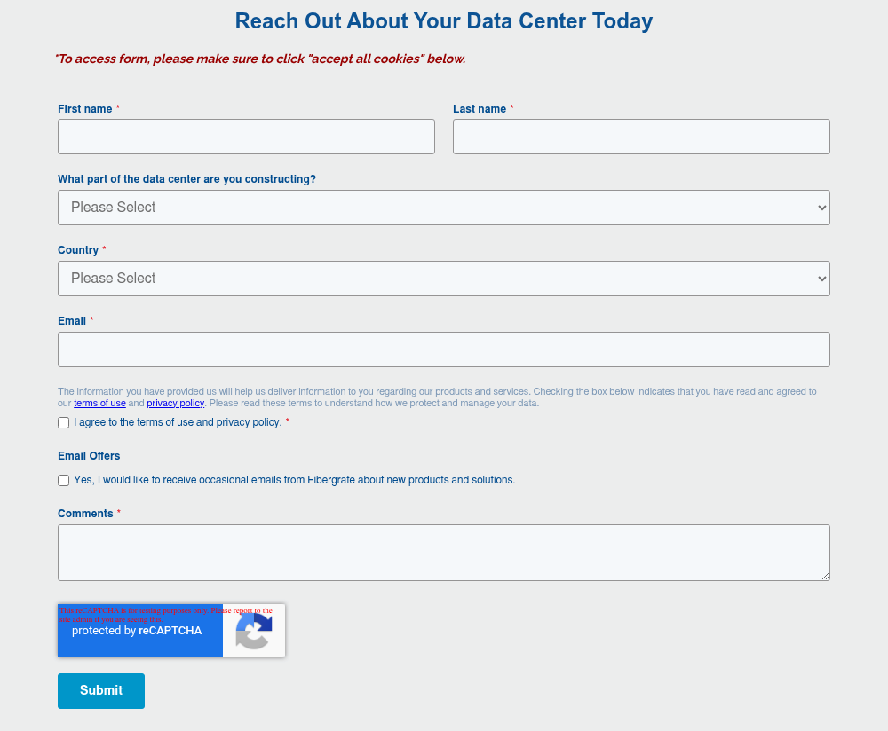 Reach Out About Your Data Center Today