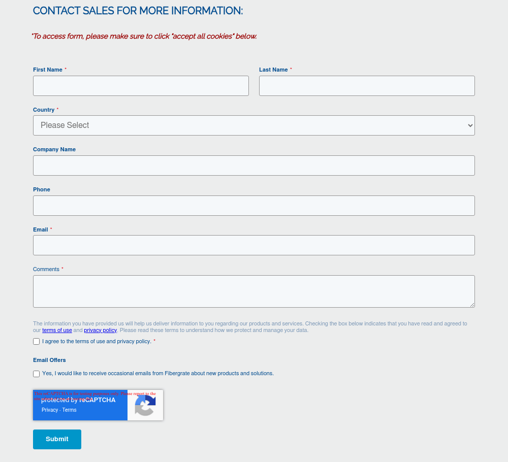 CONTACT SALES FOR MORE INFORMATION:&nbsp;