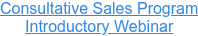 Consultative Sales Program Introductory Webinar